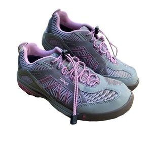 Teva  Women's Charged Gray & Pink Waterproof Drawstring Hiking Shoes Size 6